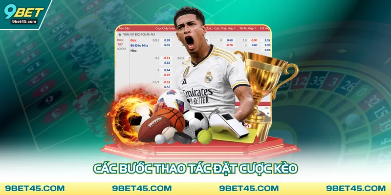 Các bước thao tác đặt cược kèo