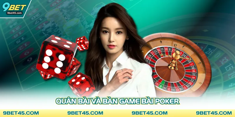 Quân bài và bàn game bài poker